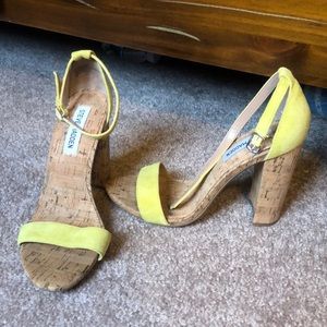 Steve Madden Carrson Heel, Yellow with cork